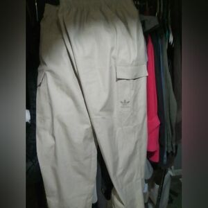 Adidas Men's Tan Cargo Pants NWT Check Pics For Material